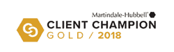 Martindale-Hubbell Client Champion, Gold, 2018